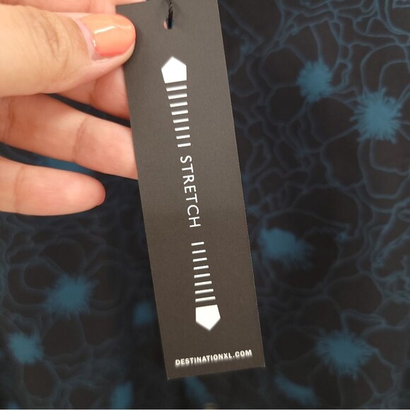 SYNRGY DXL Mens Button Up Shirt Floral Long Sleeve Big + Tall NWT - Picture 8 of 11